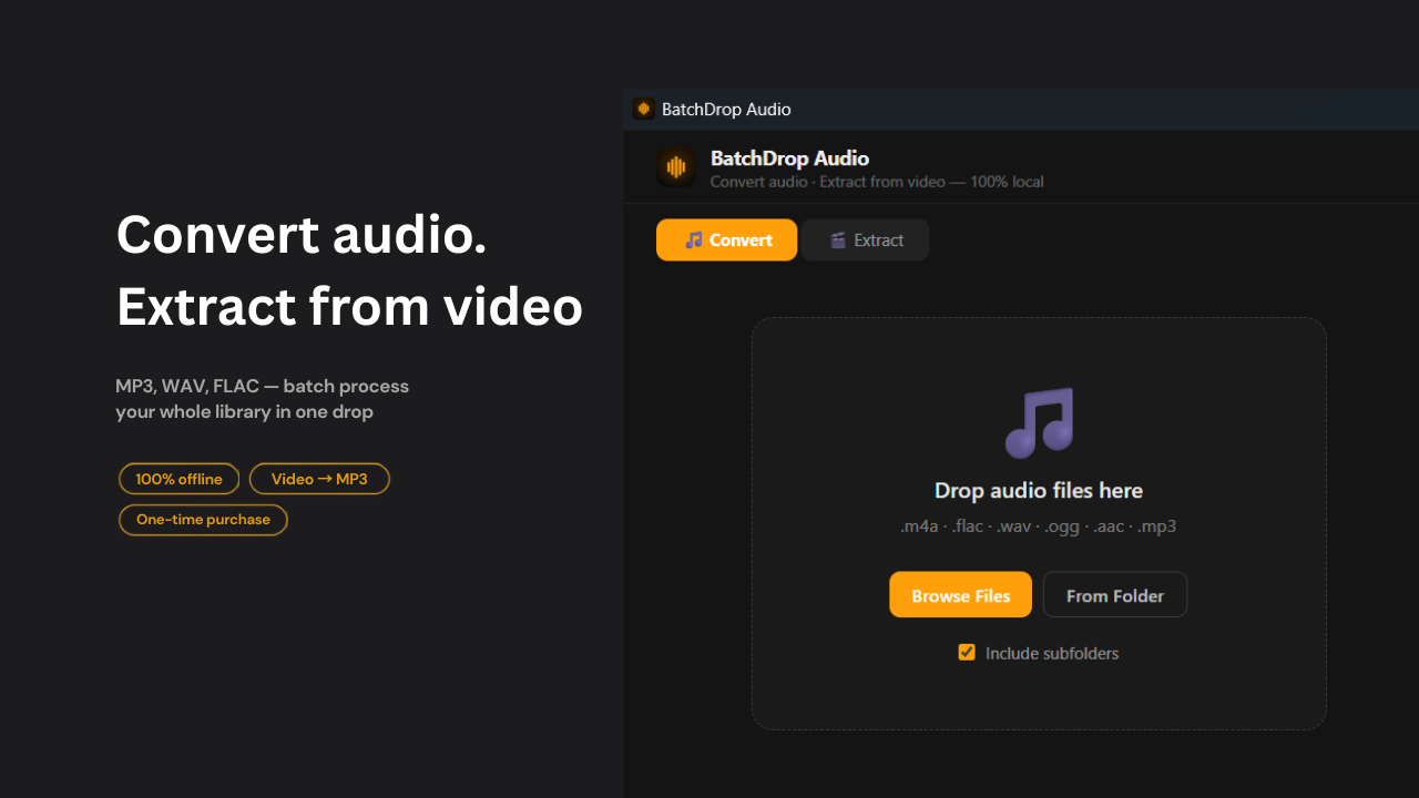 BatchDrop Audio