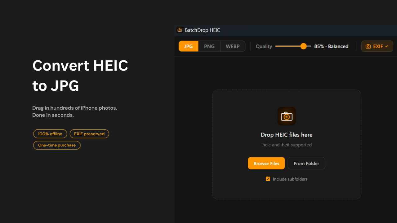 BatchDrop HEIC