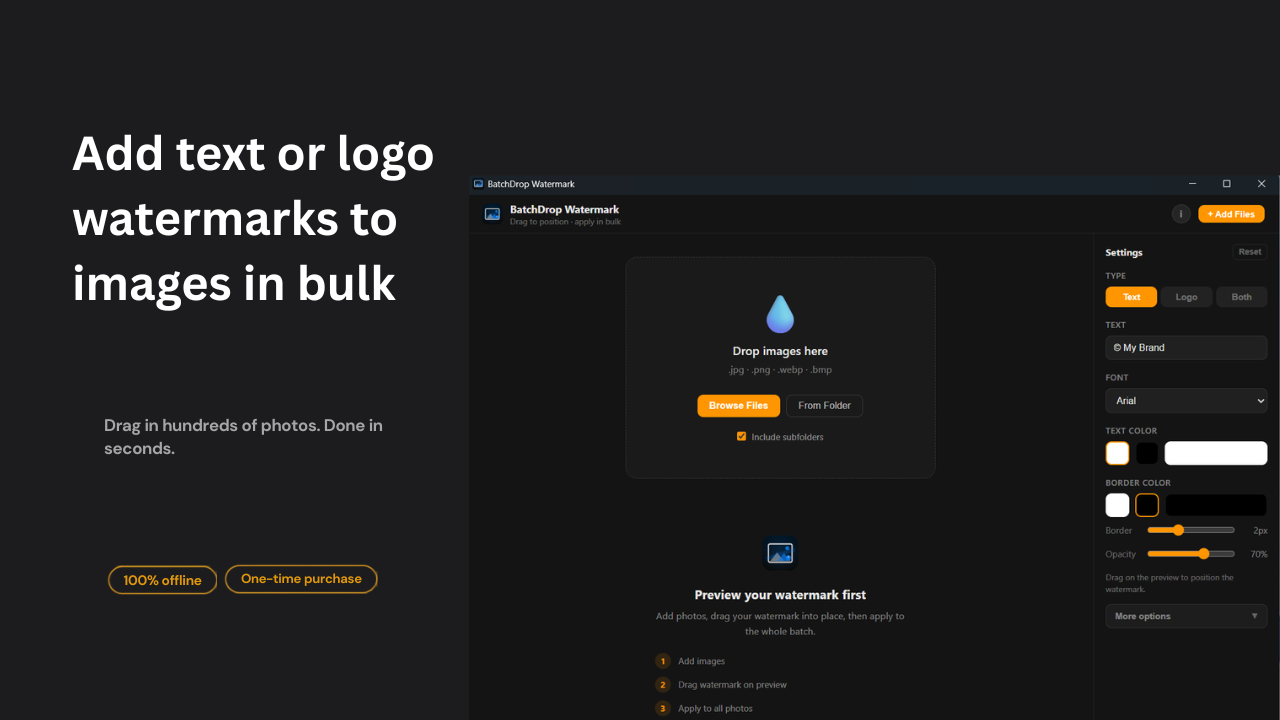 BatchDrop Watermark