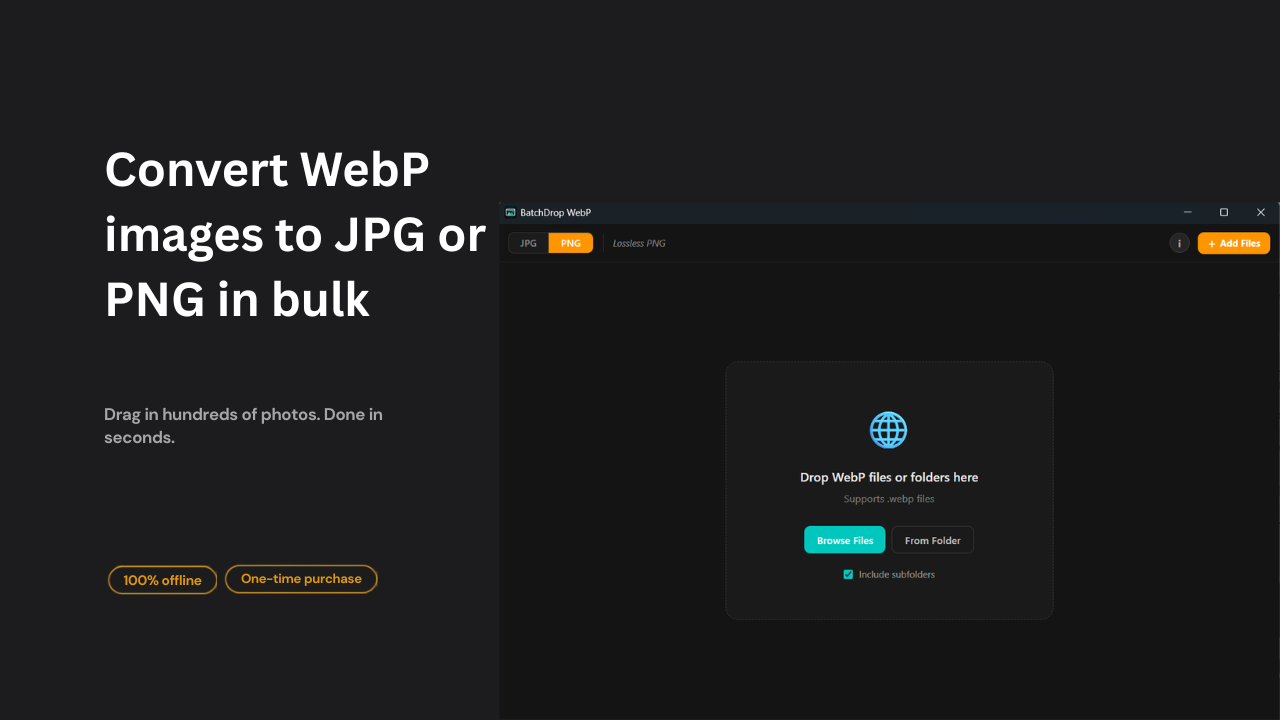 BatchDrop WebP